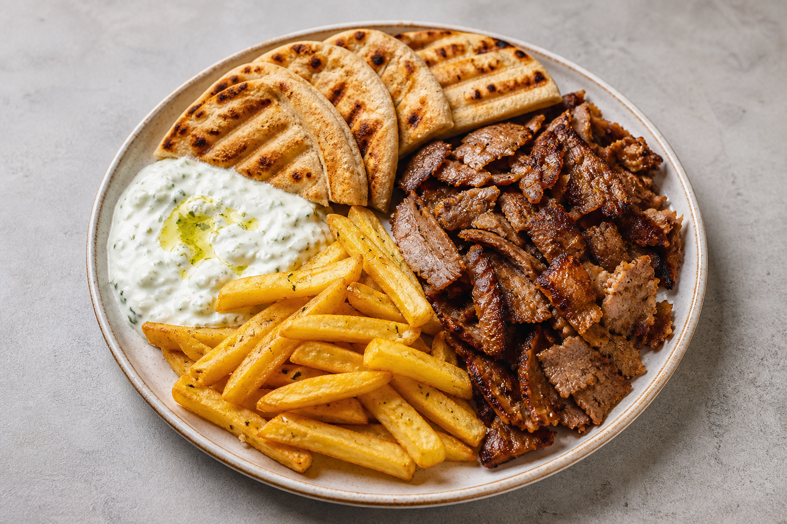 Greek pita plate P10 — Greece dish