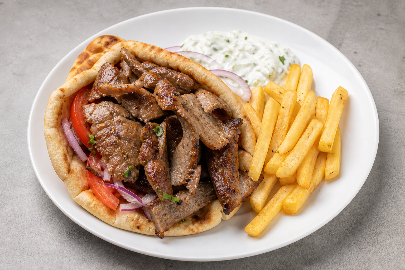 Greek pita plate P01 — Greece dish