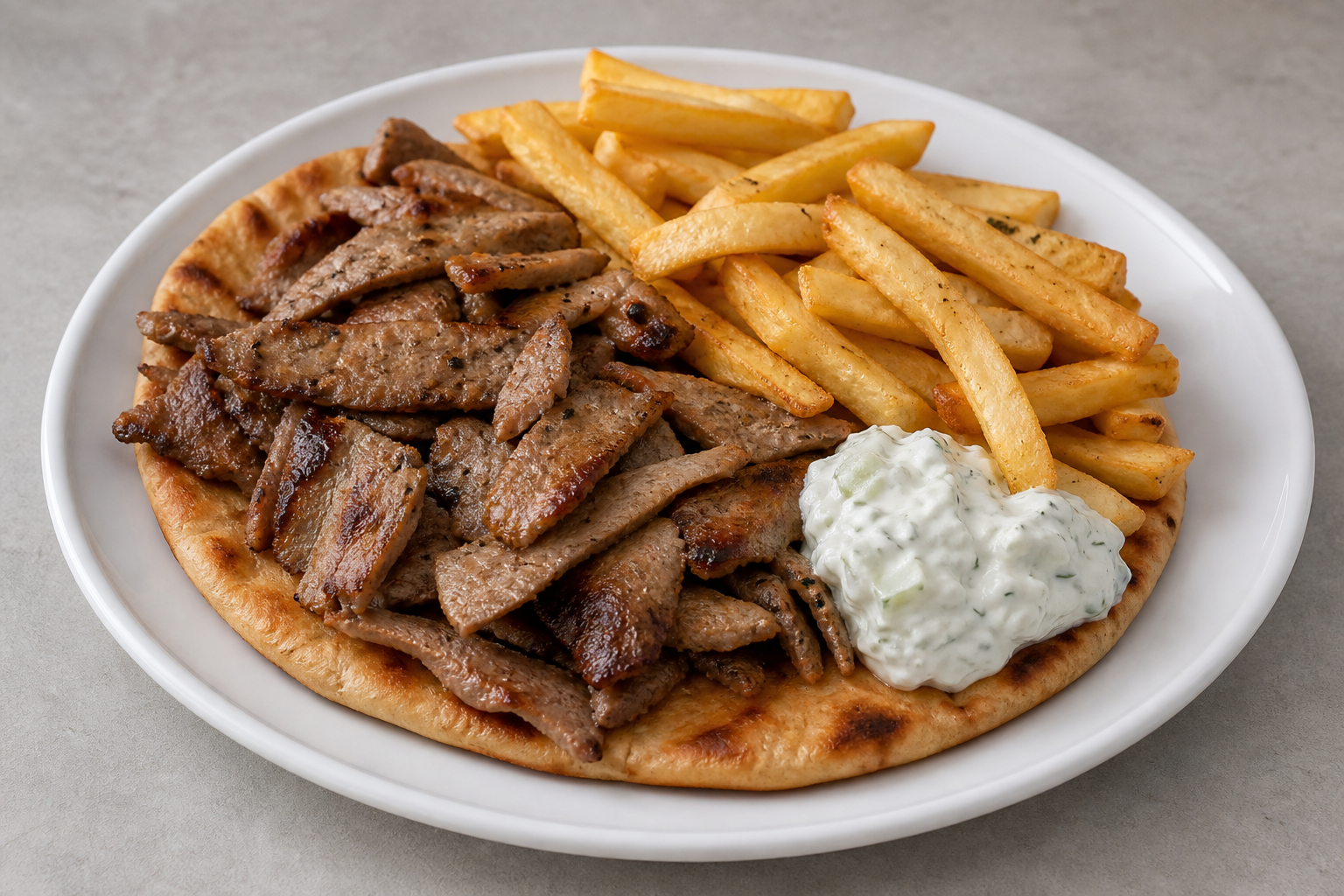 Greek pita plate P03 — Greece dish