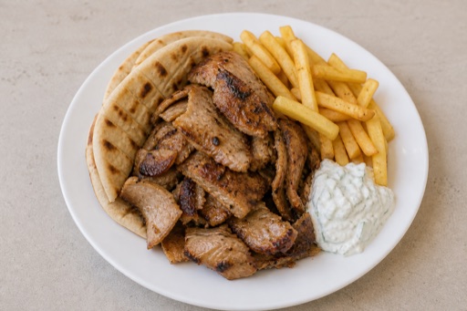 Greek pita plate P01 — Greece dish