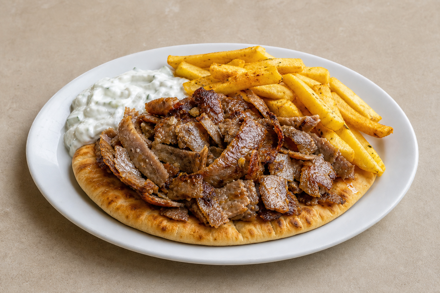Greek pita plate P03 — Greece dish