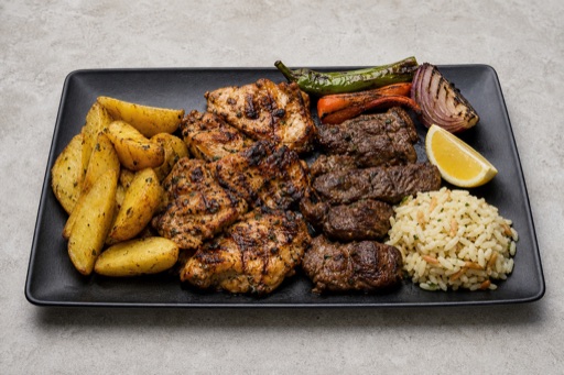 GR Grilled chicken meal greek P02 — Greece dish