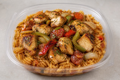 Photorealistic GR Signature rice plate greek P07 food image by VDAMO