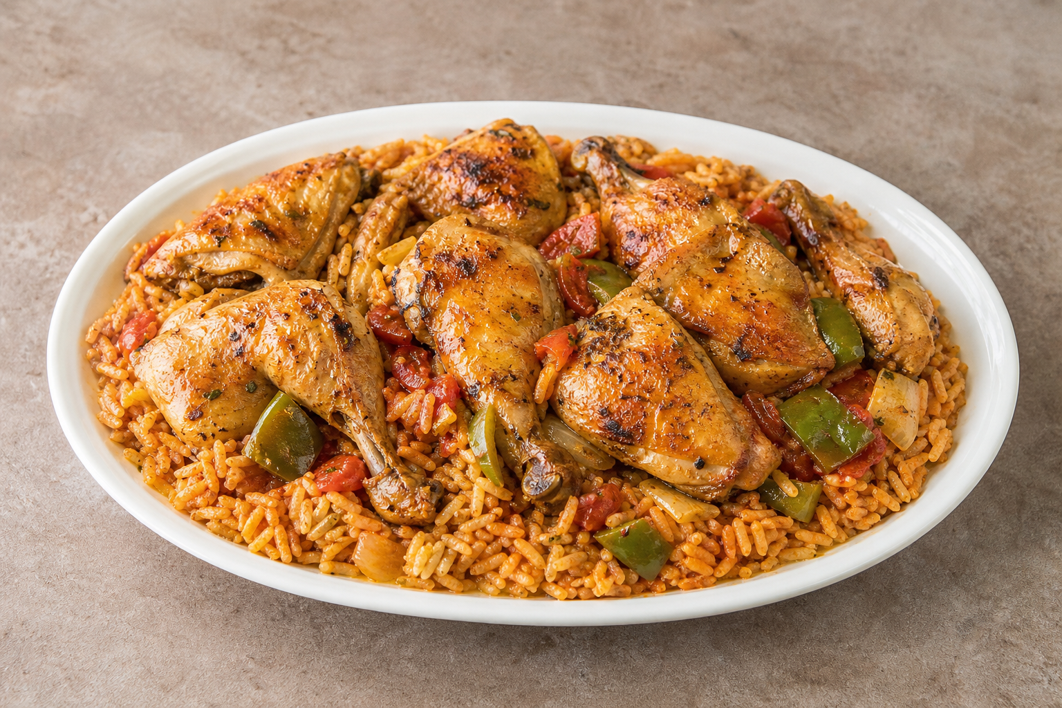 GR Signature rice plate greek P03 — Greece dish