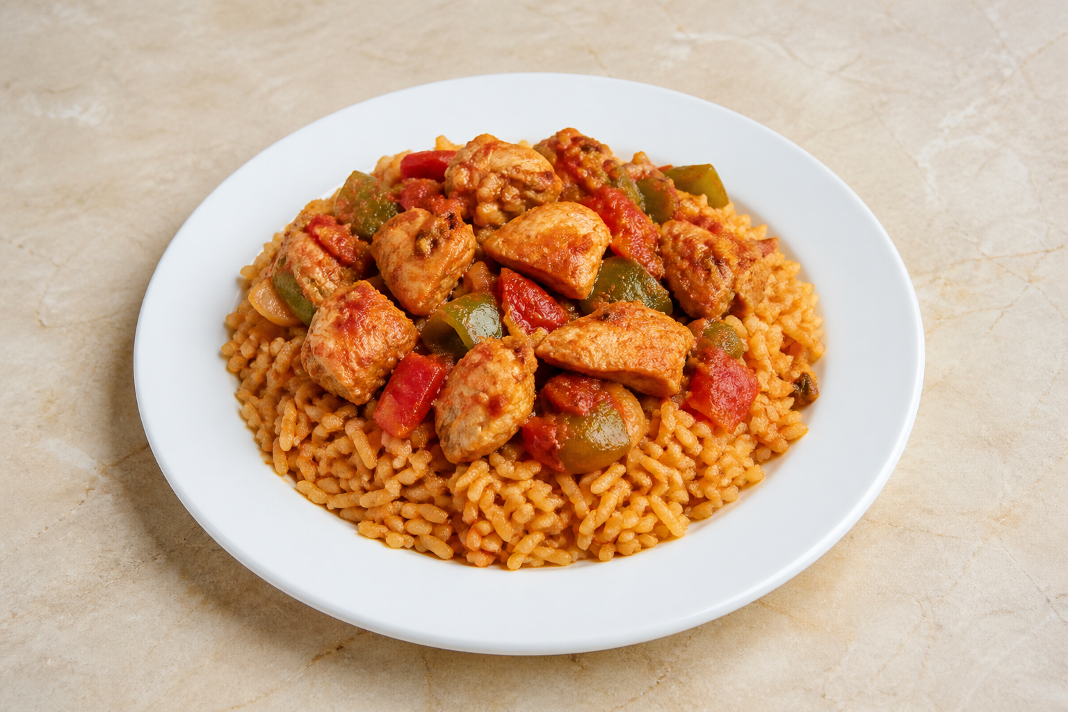 GR Signature rice plate greek P09 — Greece dish