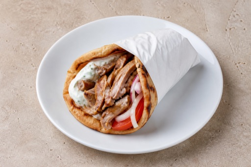 Photorealistic Greek gyros P09 food image by VDAMO