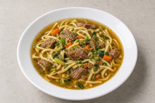 HR Local noodle bowl balkan menu photo, Croatia menu images by VDAMO