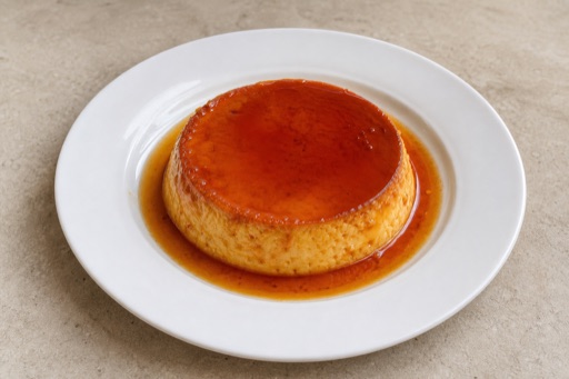 Photorealistic HR Caramel custard dessert P01 food image by VDAMO