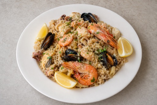 Photorealistic HR Mixed seafood platter seafood P01 food image by VDAMO