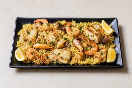 Photorealistic HR Mixed seafood platter seafood P02 food image by VDAMO