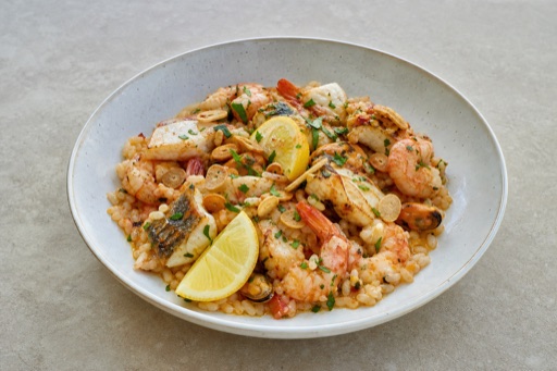 Photorealistic HR Mixed seafood platter seafood P04 food image by VDAMO