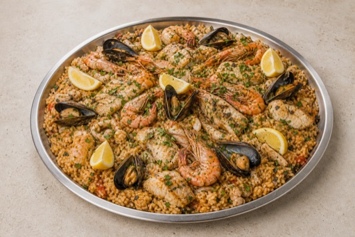 Photorealistic HR Mixed seafood platter seafood P10 food image by VDAMO