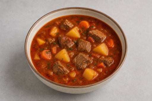 Photorealistic Hungarian gulyas P08 food image by VDAMO