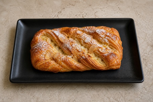 Photorealistic HU Almond Danish street-food P02 food image by VDAMO