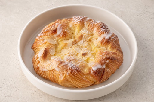 Photorealistic HU Almond Danish street-food P04 food image by VDAMO