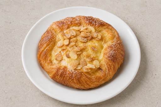 Photorealistic HU Almond Danish street-food P09 food image by VDAMO