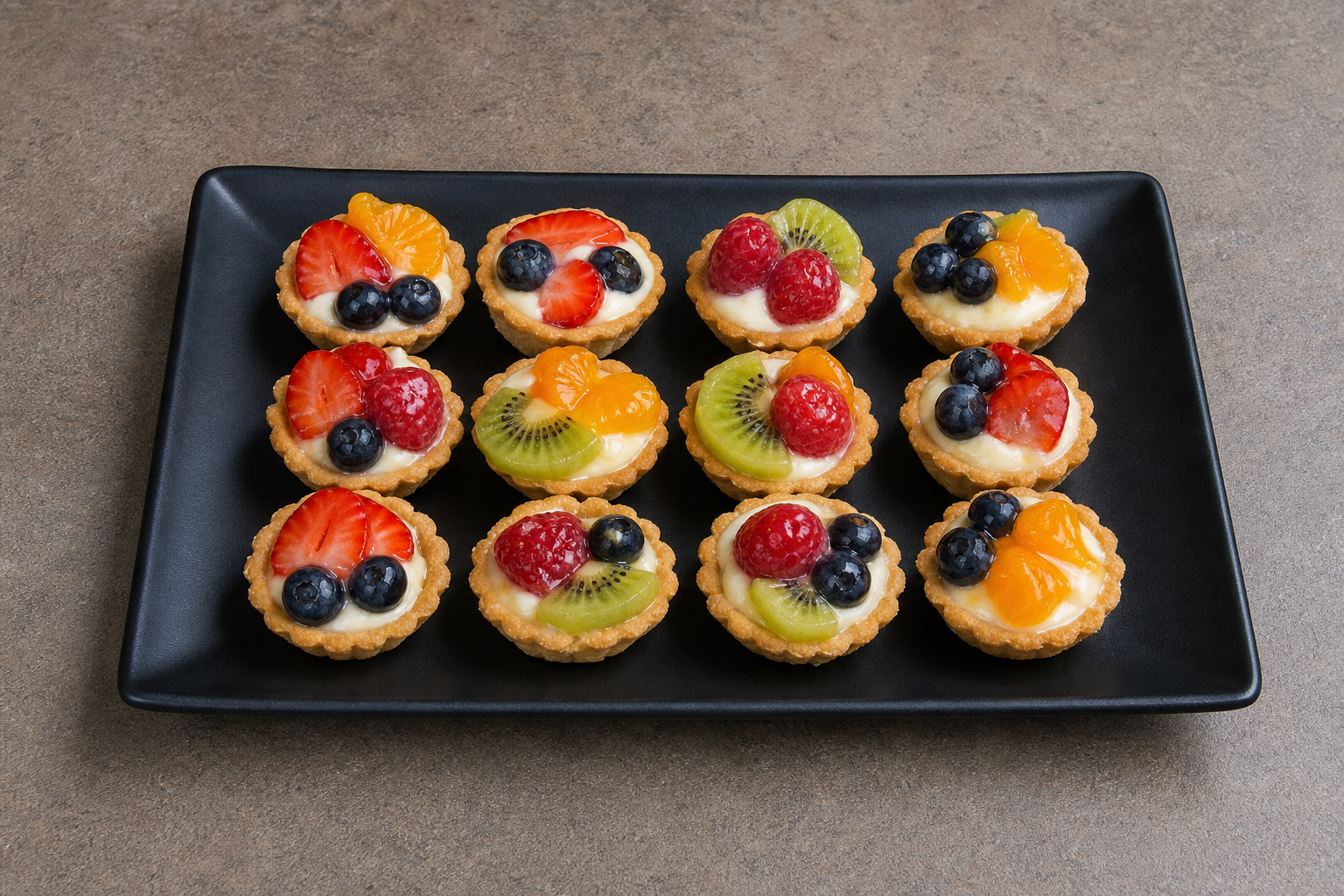 HU Mini fruit tart street-food P02 — Hungary dish