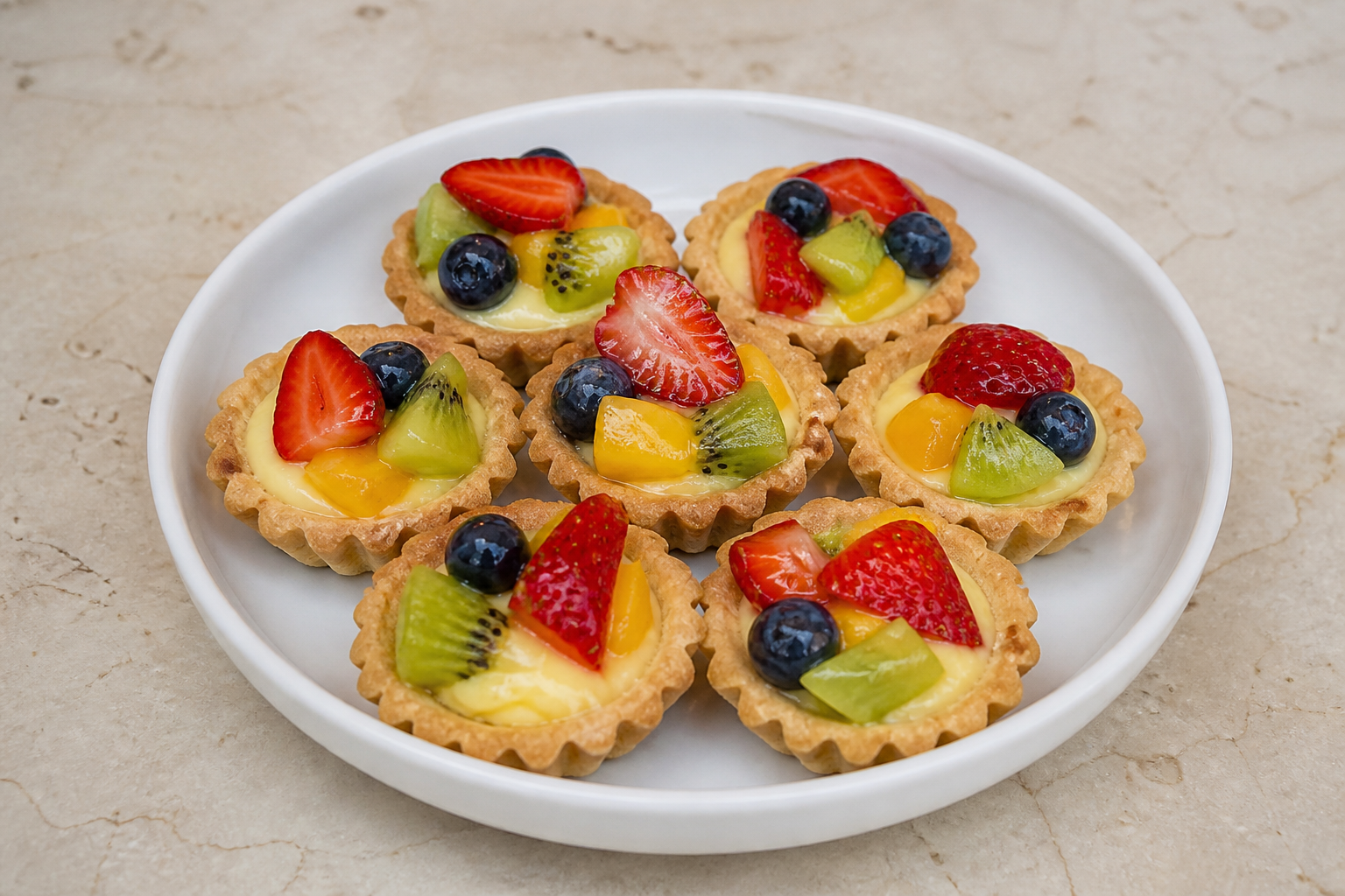 HU Mini fruit tart street-food P04 — Hungary dish