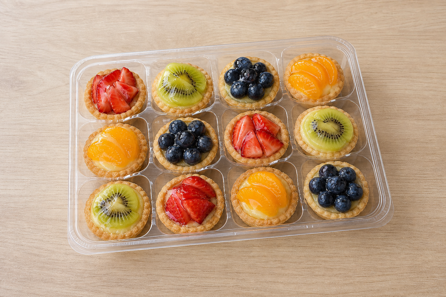 HU Mini fruit tart street-food P08 — Hungary dish