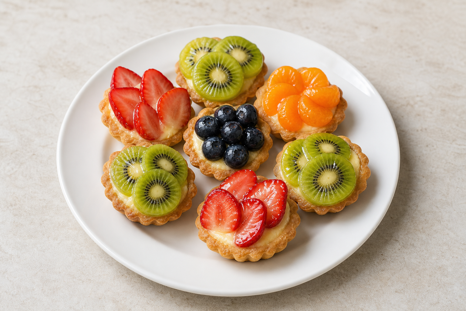 HU Mini fruit tart street-food P09 — Hungary dish
