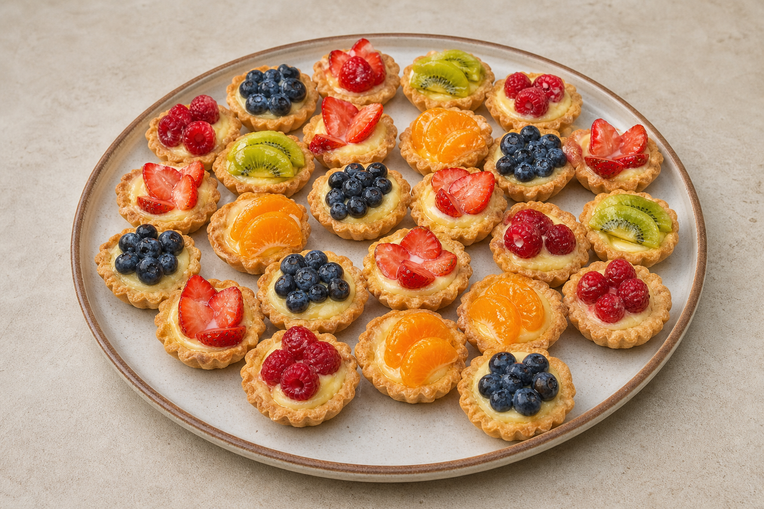 HU Mini fruit tart street-food P10 — Hungary dish