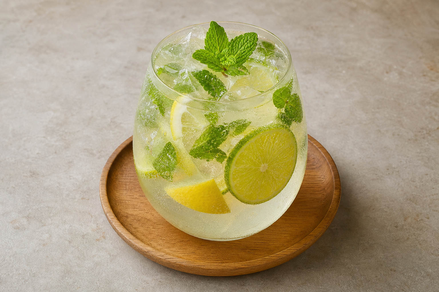 Photorealistic ID Mint lemonade bar-drink P10 food image by VDAMO