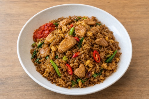 Photorealistic Indonesian nasi goreng P04 food image by VDAMO