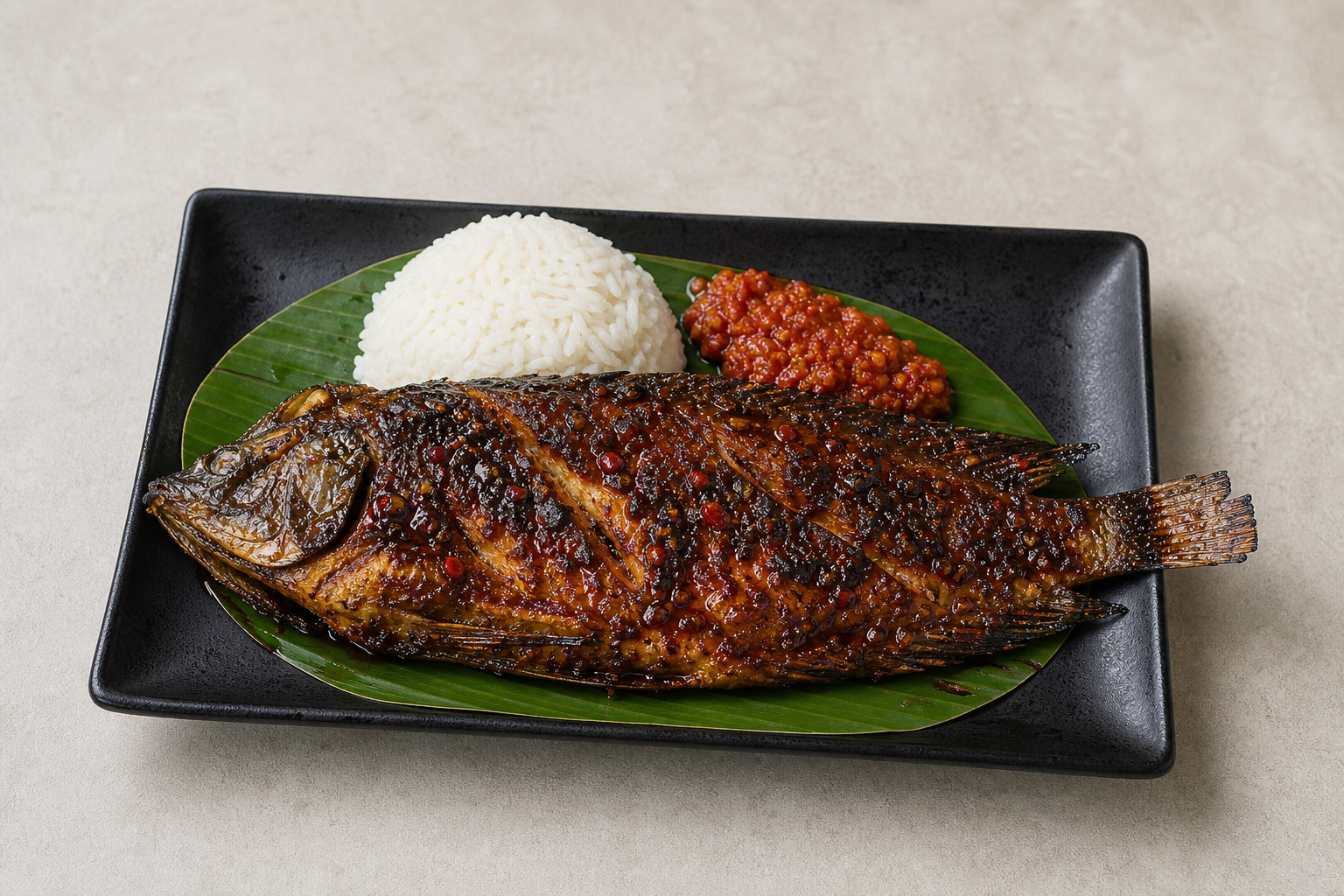 Photorealistic Ikan bakar P02 food image by VDAMO