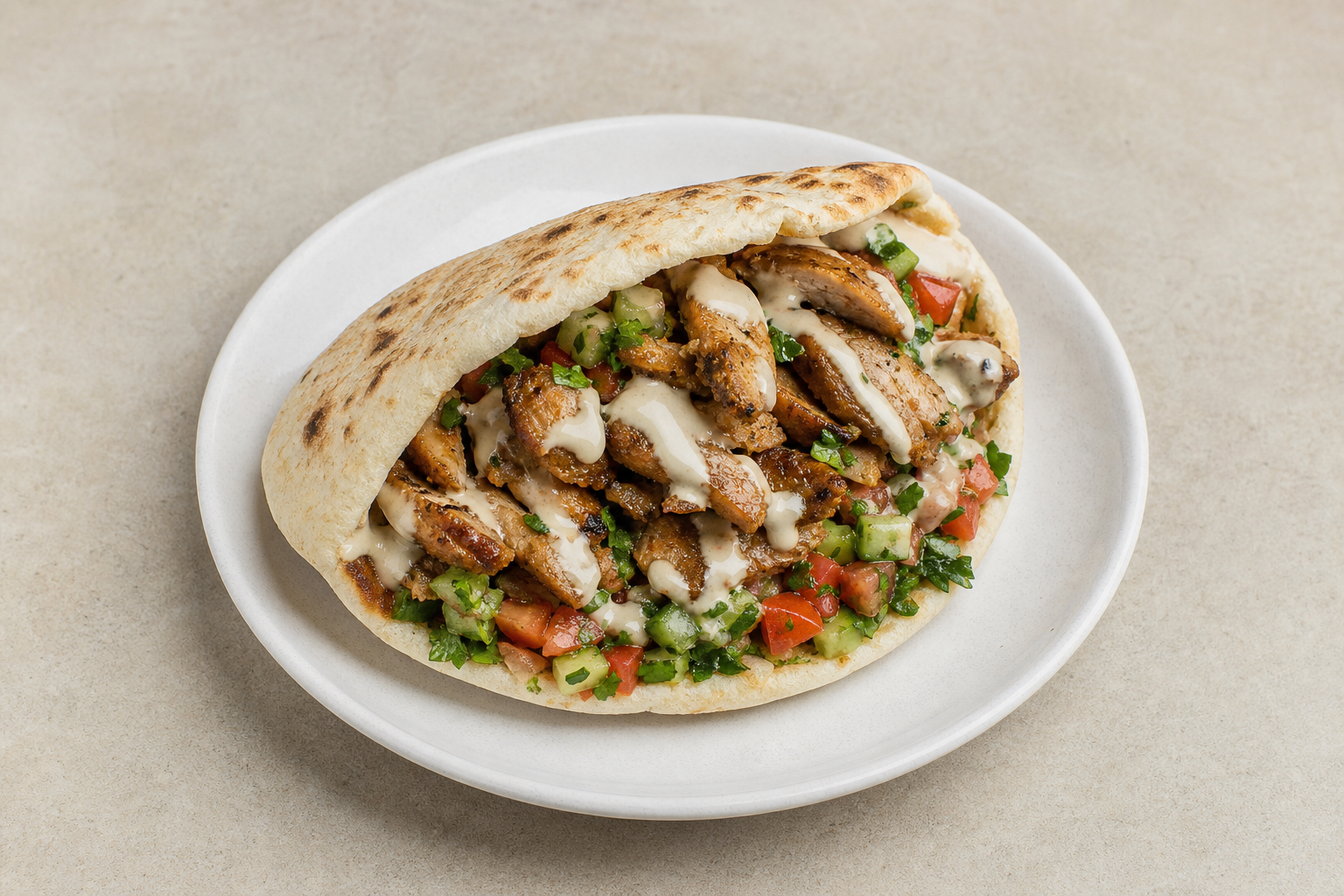 Photorealistic Levant wrap set P09 food image by VDAMO