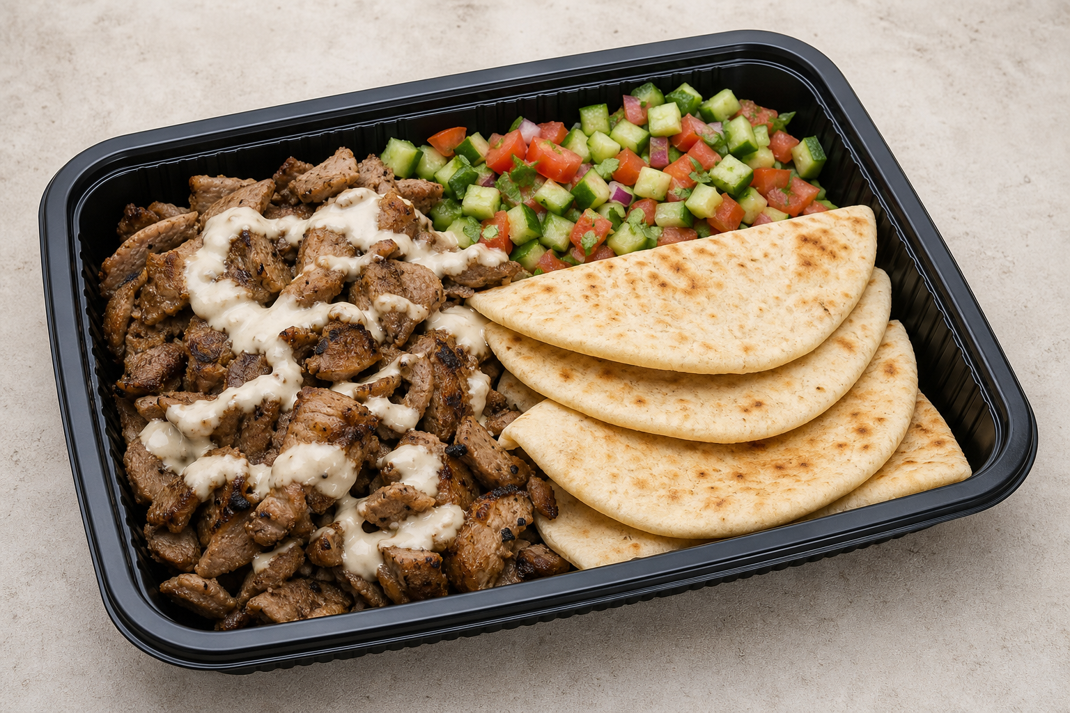 Photorealistic Levant wrap set P06 food image by VDAMO