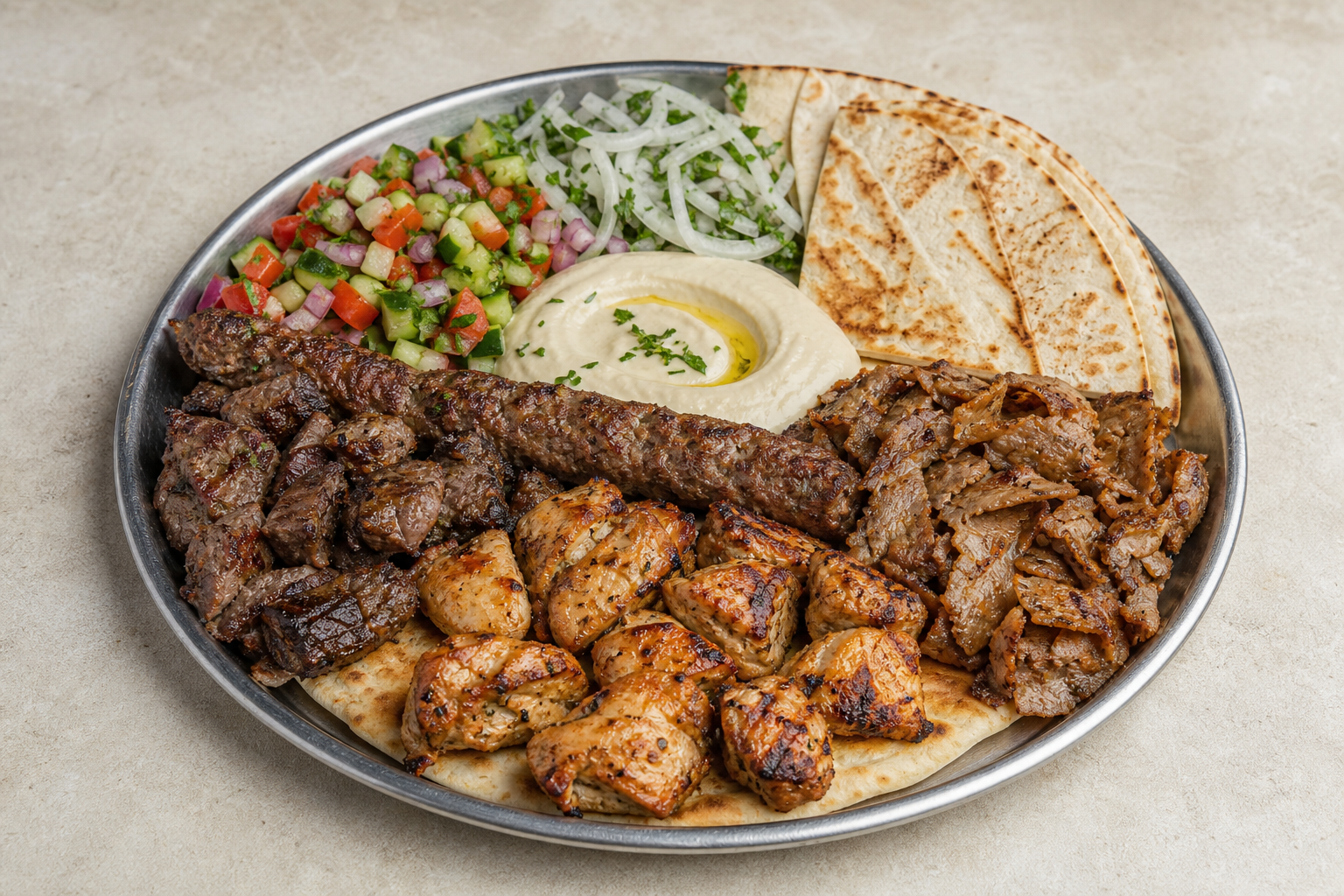 Photorealistic Levant wrap set P10 food image by VDAMO
