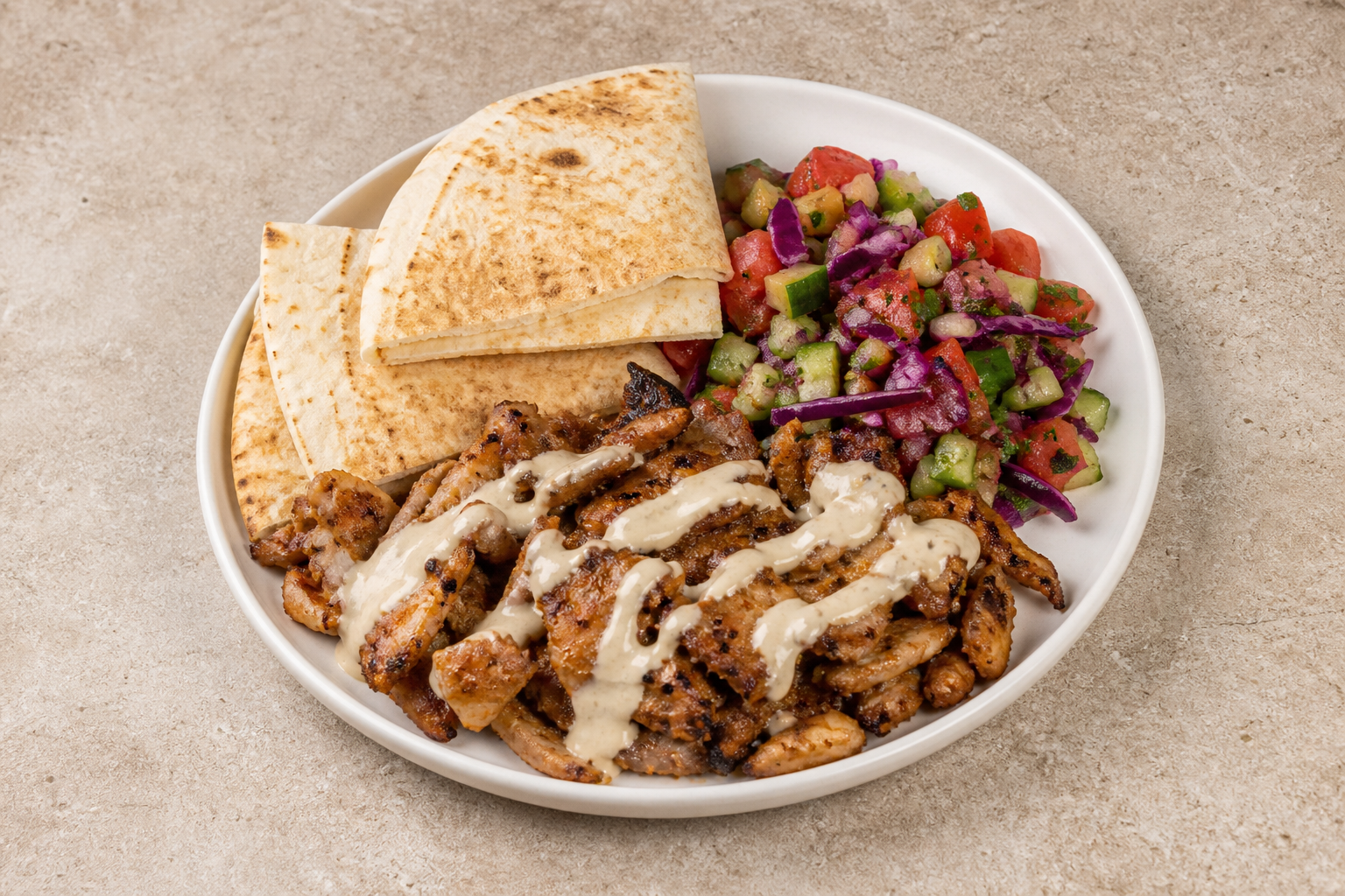 Photorealistic Levant wrap set P09 food image by VDAMO