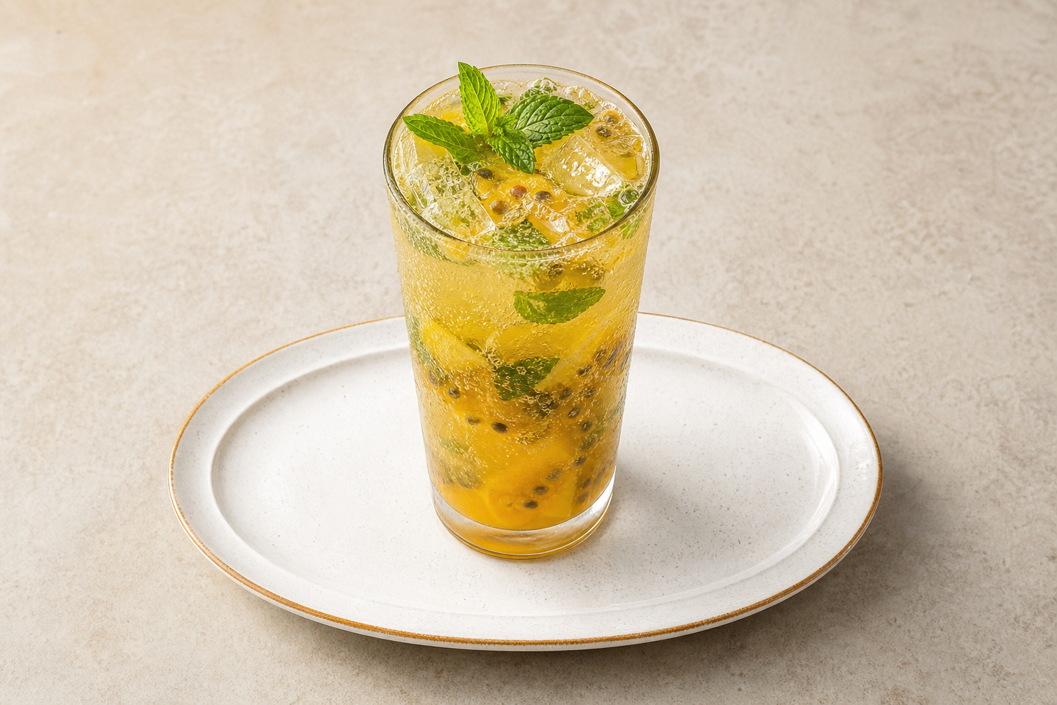 IN Tropical juice glass bar-drink P03 — India dish