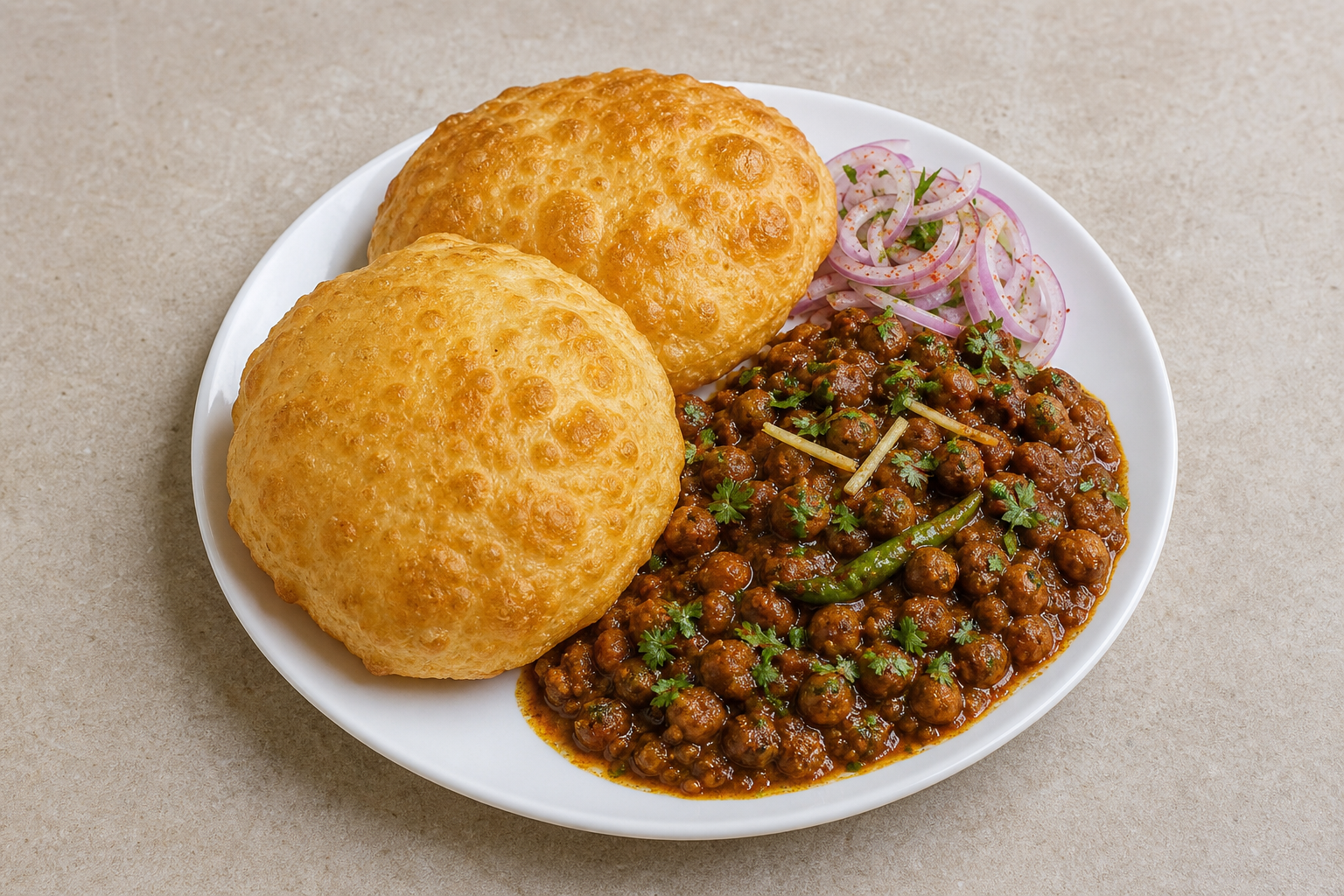 Photorealistic Chole bhature P09 food image by VDAMO