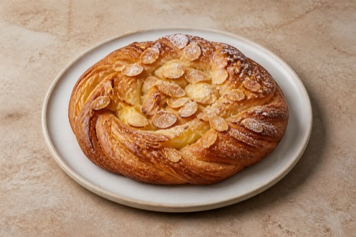 Photorealistic IT Almond Danish bakery P08 food image by VDAMO