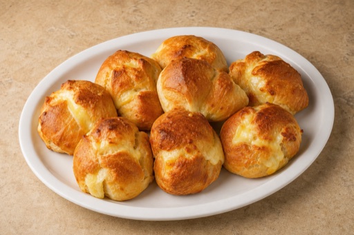Photorealistic IT Cheese bread roll bakery P03 food image by VDAMO