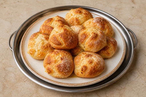 Photorealistic IT Cheese bread roll bakery P05 food image by VDAMO