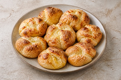 Photorealistic IT Cheese bread roll bakery P10 food image by VDAMO