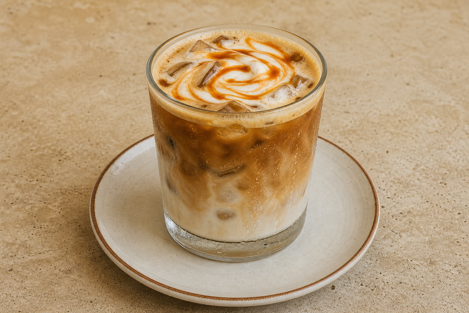 Photorealistic IT Caramel latte coffee P05 food image by VDAMO