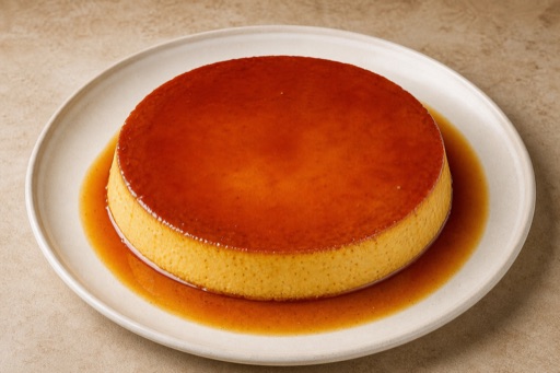 Photorealistic IT Caramel custard dessert P10 food image by VDAMO