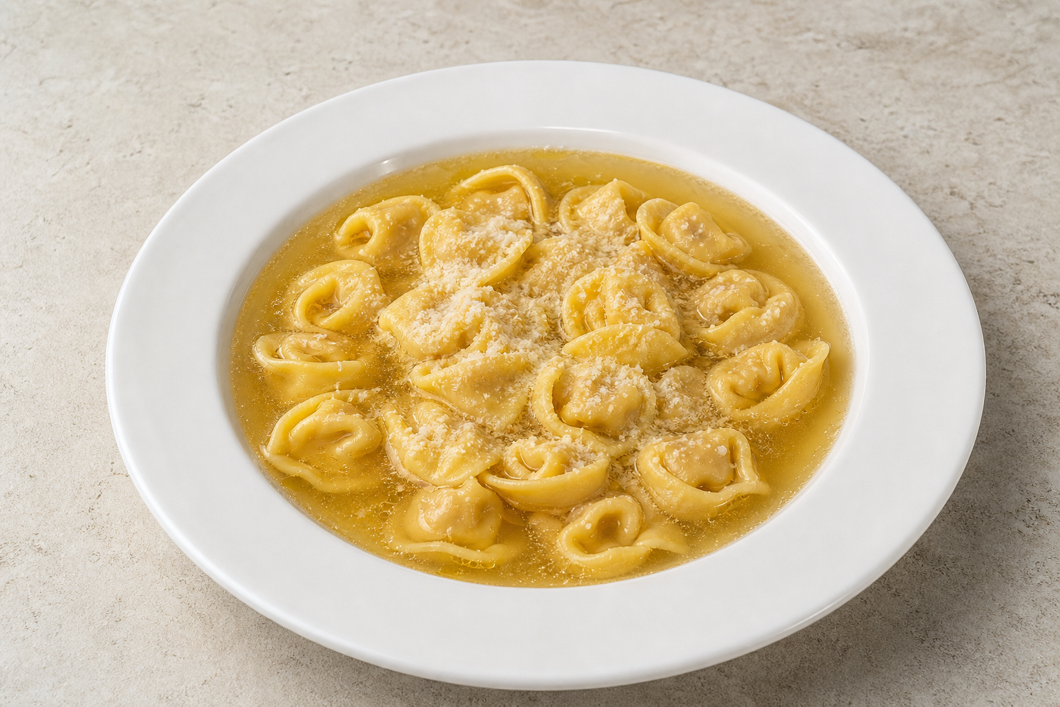 Photorealistic Tortellini in brodo P01 food image by VDAMO