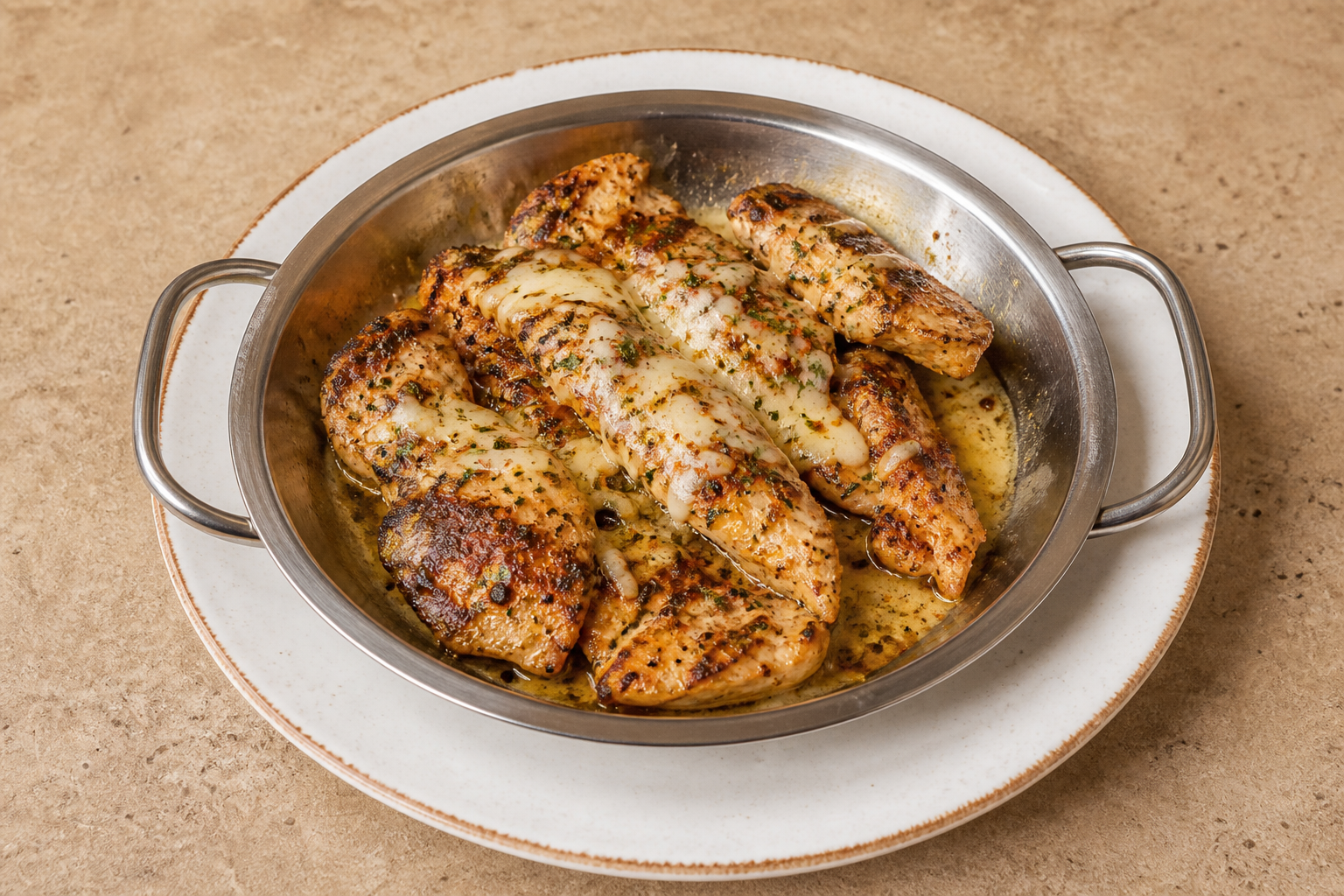 IT Grilled chicken meal steakhouse P05 — Italy dish