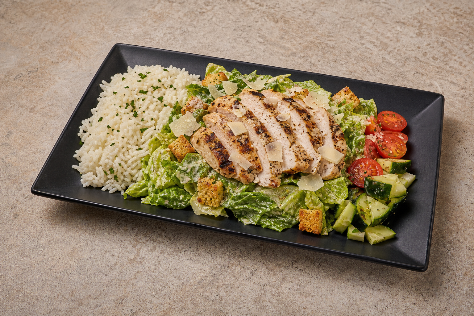 Photorealistic IT Caesar salad chicken western P02 food image by VDAMO