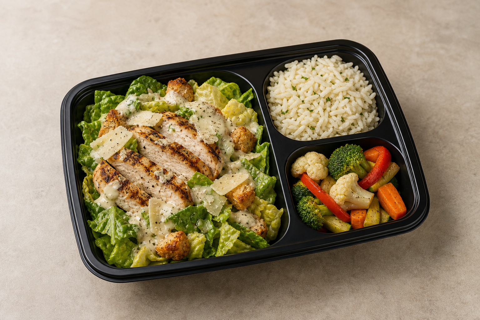 Photorealistic IT Caesar salad chicken western P08 food image by VDAMO