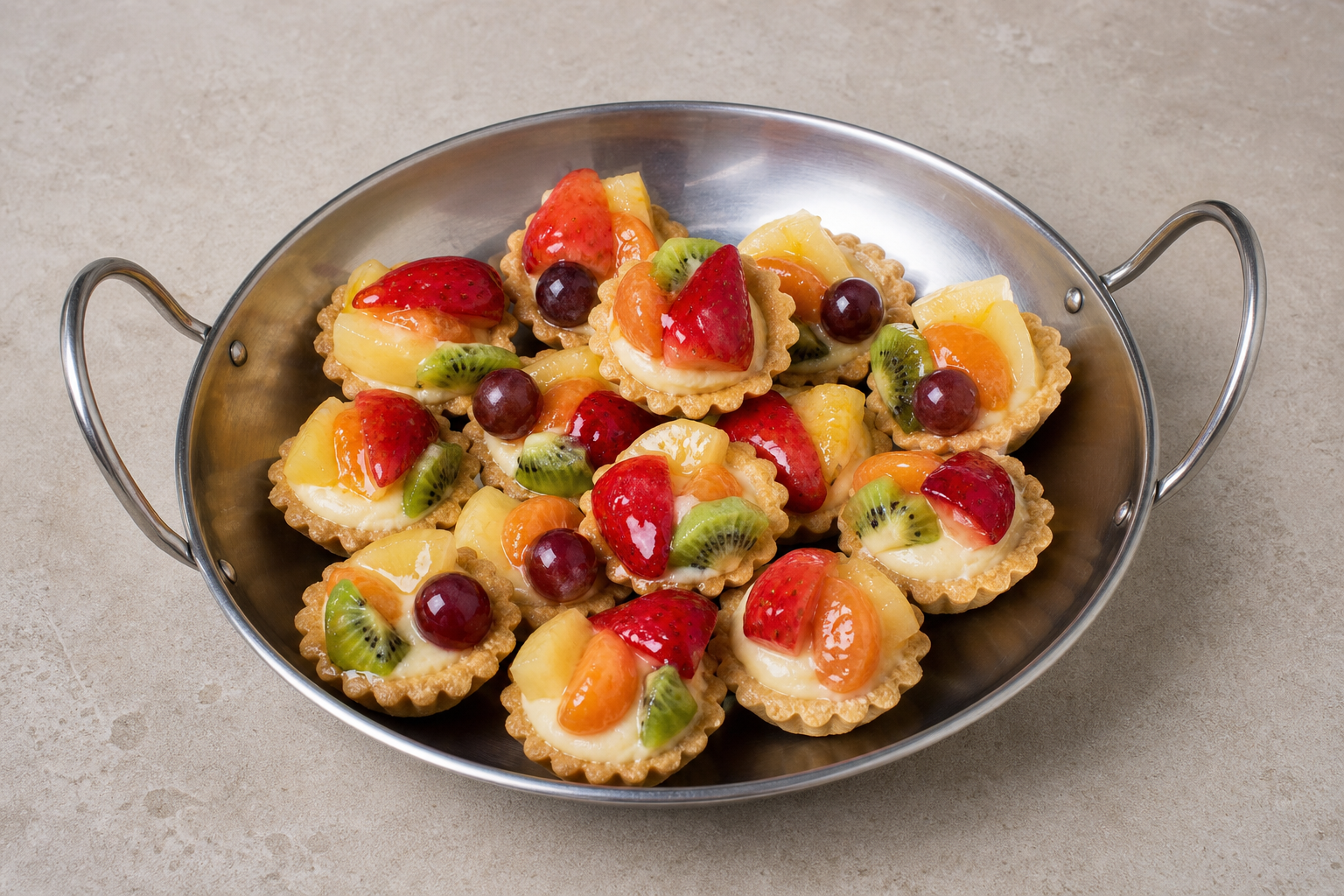 Photorealistic JM Mini fruit tart bakery P05 food image by VDAMO