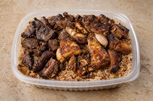 Photorealistic JM Barbecue rice set barbecue P07 food image by VDAMO