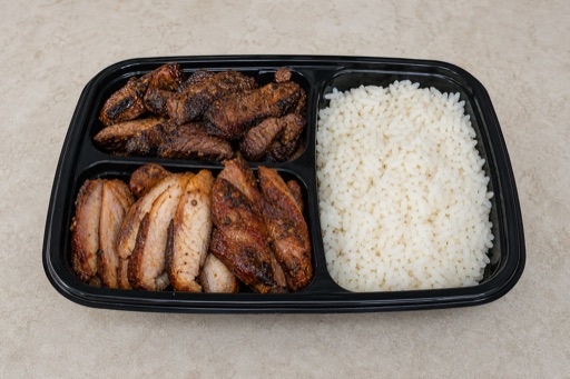 Photorealistic JM Barbecue rice set barbecue P08 food image by VDAMO
