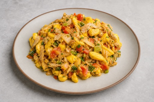 Photorealistic Ackee and saltfish P07 food image by VDAMO