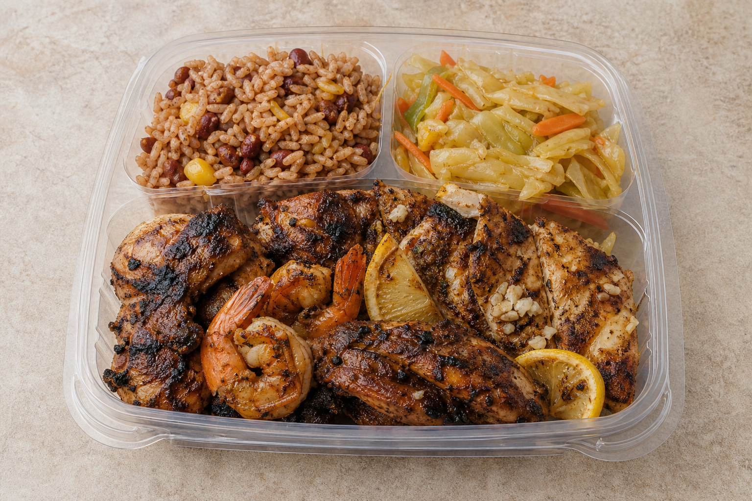JM Jerk chicken plate caribbean P08 — Jamaica dish