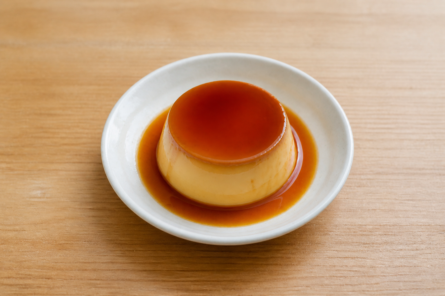 Photorealistic JP Caramel custard dessert P09 food image by VDAMO